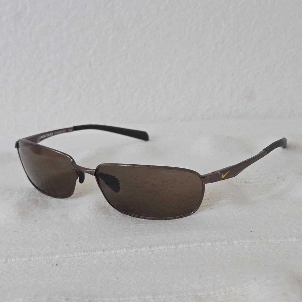 Nike Avid EV0569 203 Brown Wrap Sunglasses Frames 61-16 135 Designer Men Women